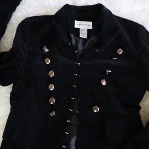 Size 6 Military Style Suede Jacket